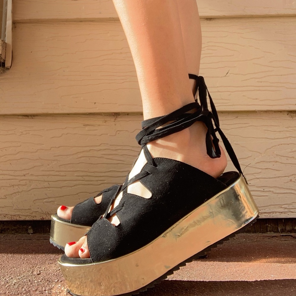 Strappy Platforms - Picture 3 of 3